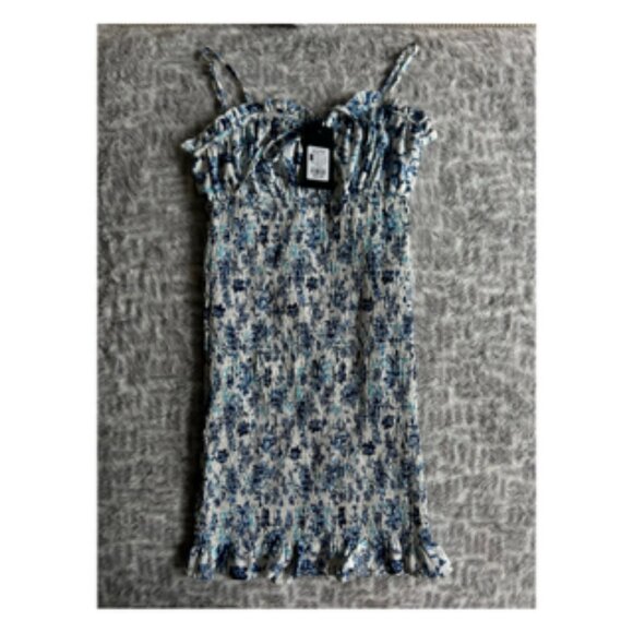 BLUE FLOWER DRESS - Picture 1 of 1